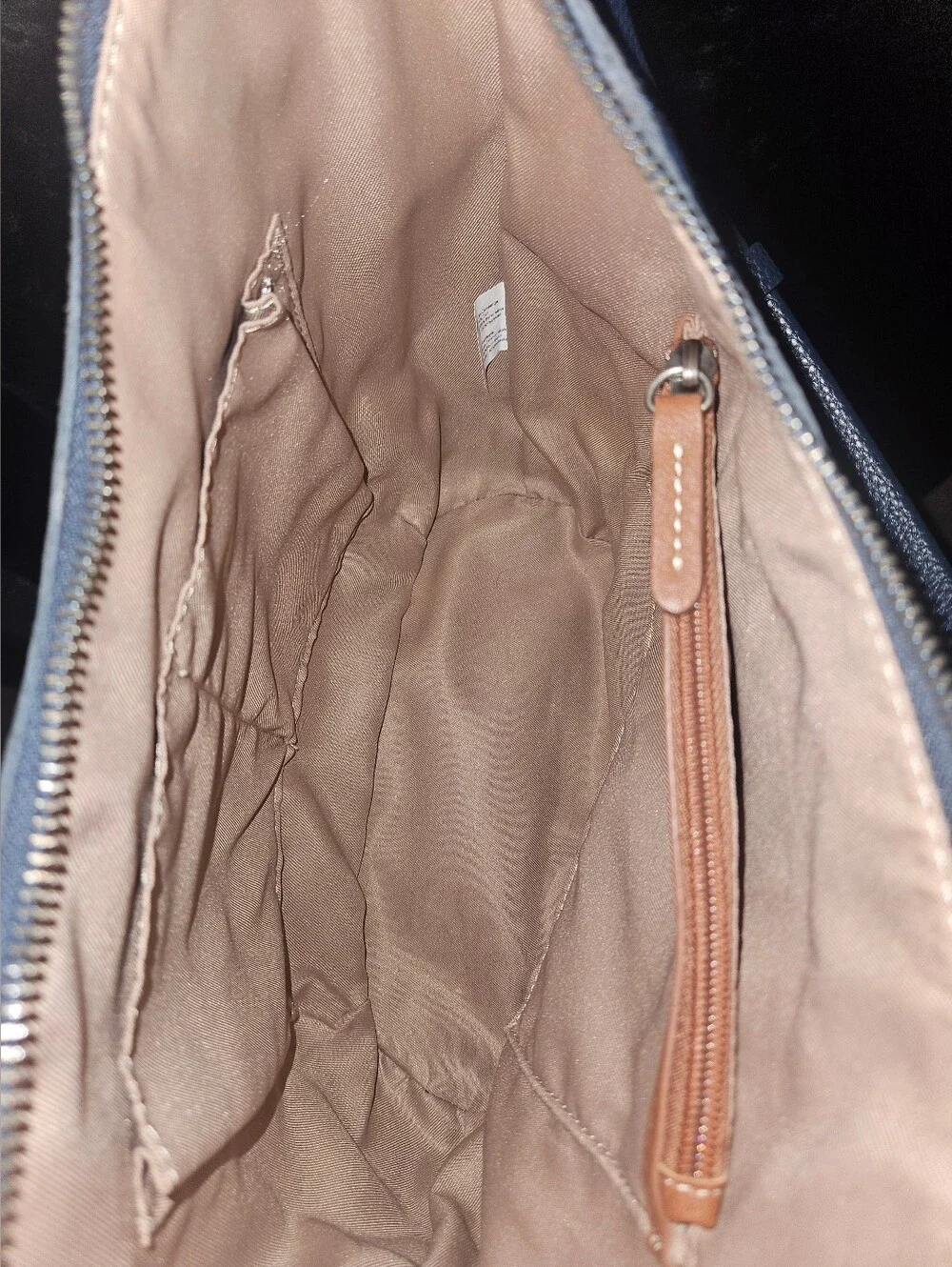 The Sak Indigo Sequoia Leather Hobo Bag with Charms- NWOT